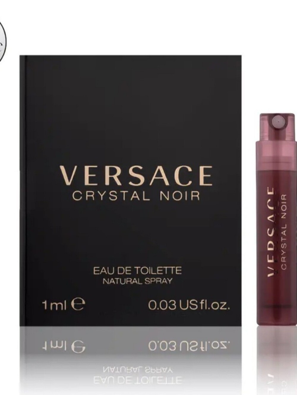 Versace Crystal Noir Sample Card - White, Black & Brown